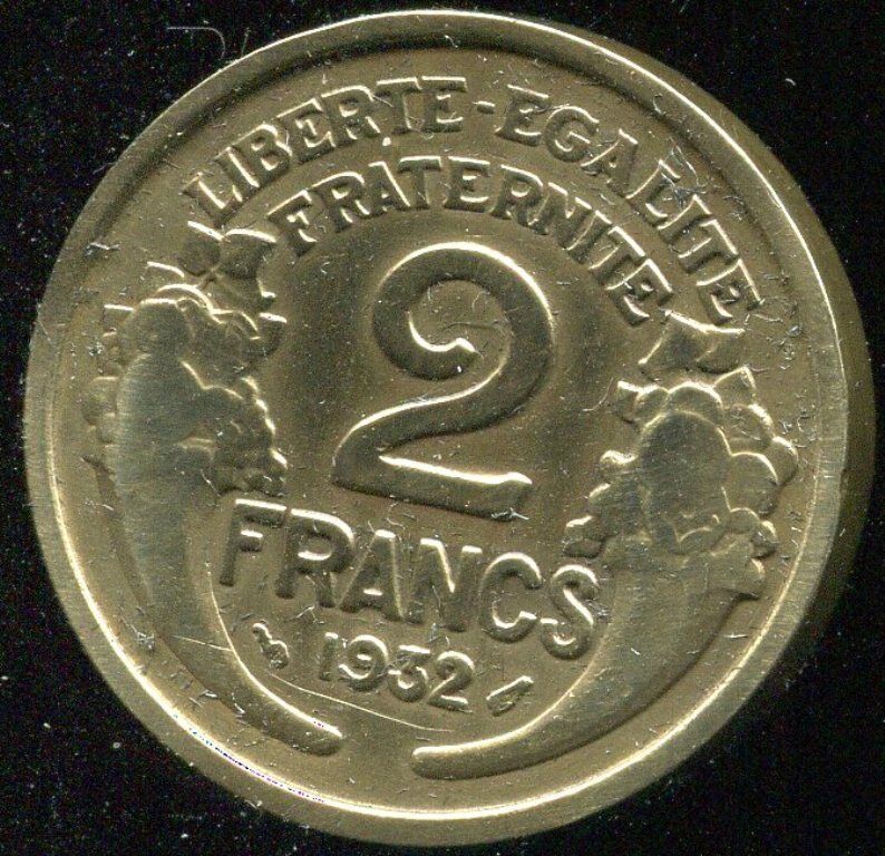 2 FRANCS MORLON 1932 120810439121