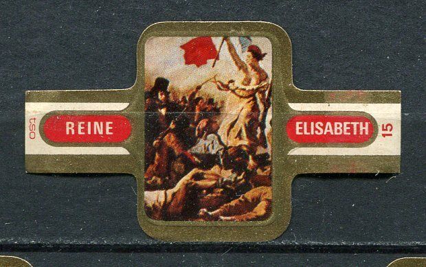 BAGUE DE CIGARE MREINE ELISABETH N 15 LA LIBERTE DIRIGE LE PEUPLE DELACROIX 120831982991