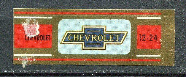 BAGUE DE CIGARE N 12 CHEVROLET SERIE MARQUES D AUTO 110797258981