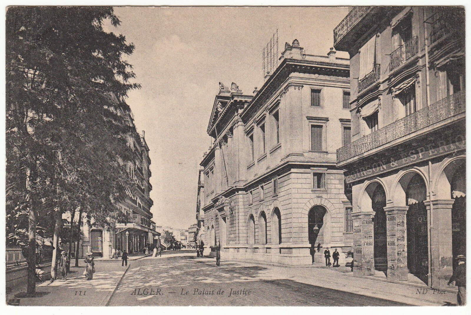 CARTE POSTALE ALGER LE PALAIS DE JUSTICE 123959626051