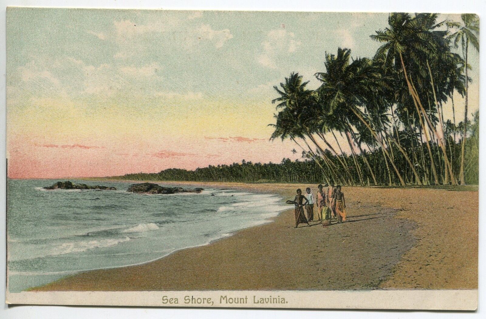 CARTE POSTALE ASIE SRI LANKA CEYLAN SEA SHORE MOUNT LAVINIA 121490807521