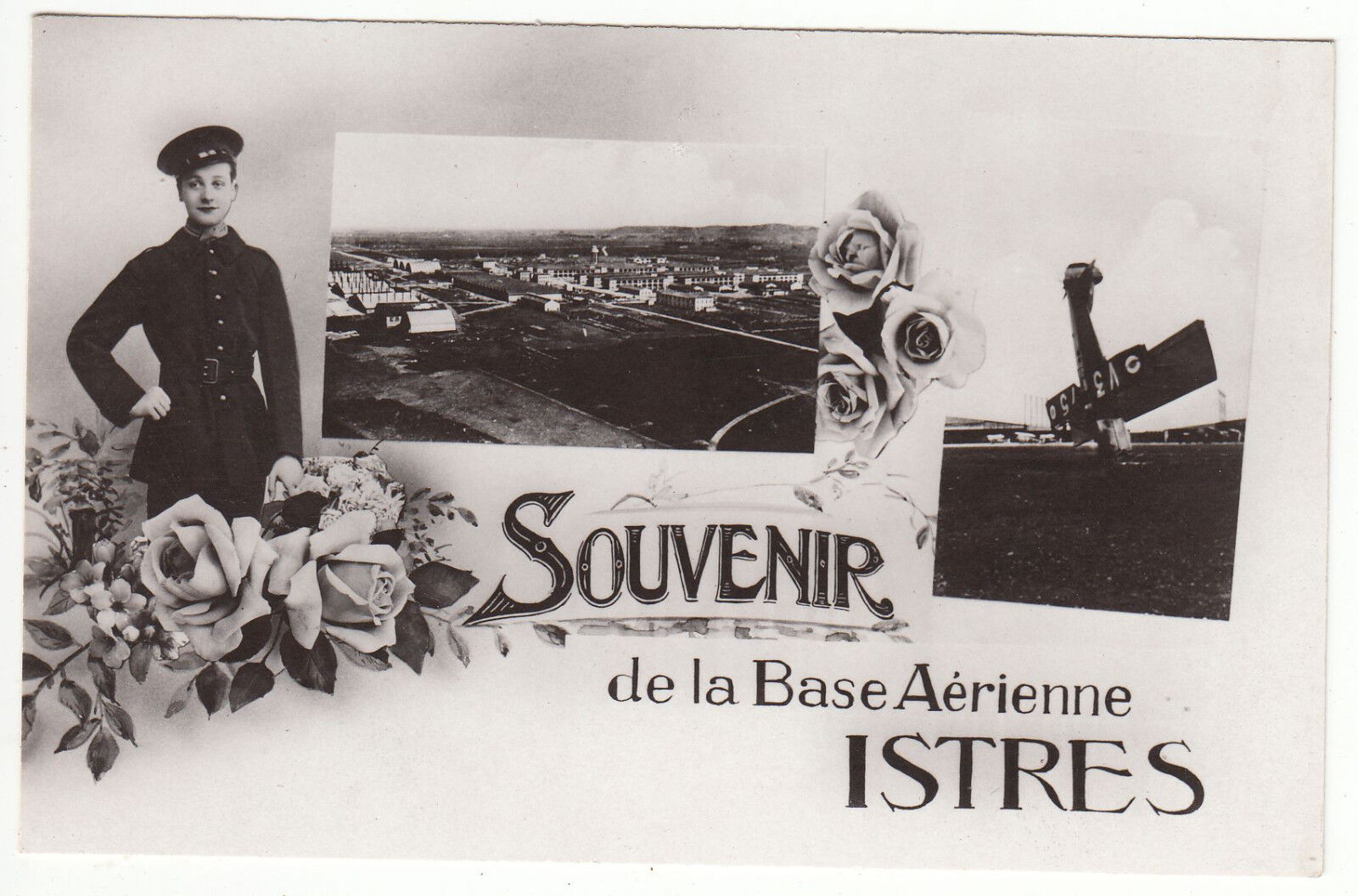 CARTE POSTALE AVIATION ISTRES SOUVENIR DE LA BASE AERIENNE 401256202831