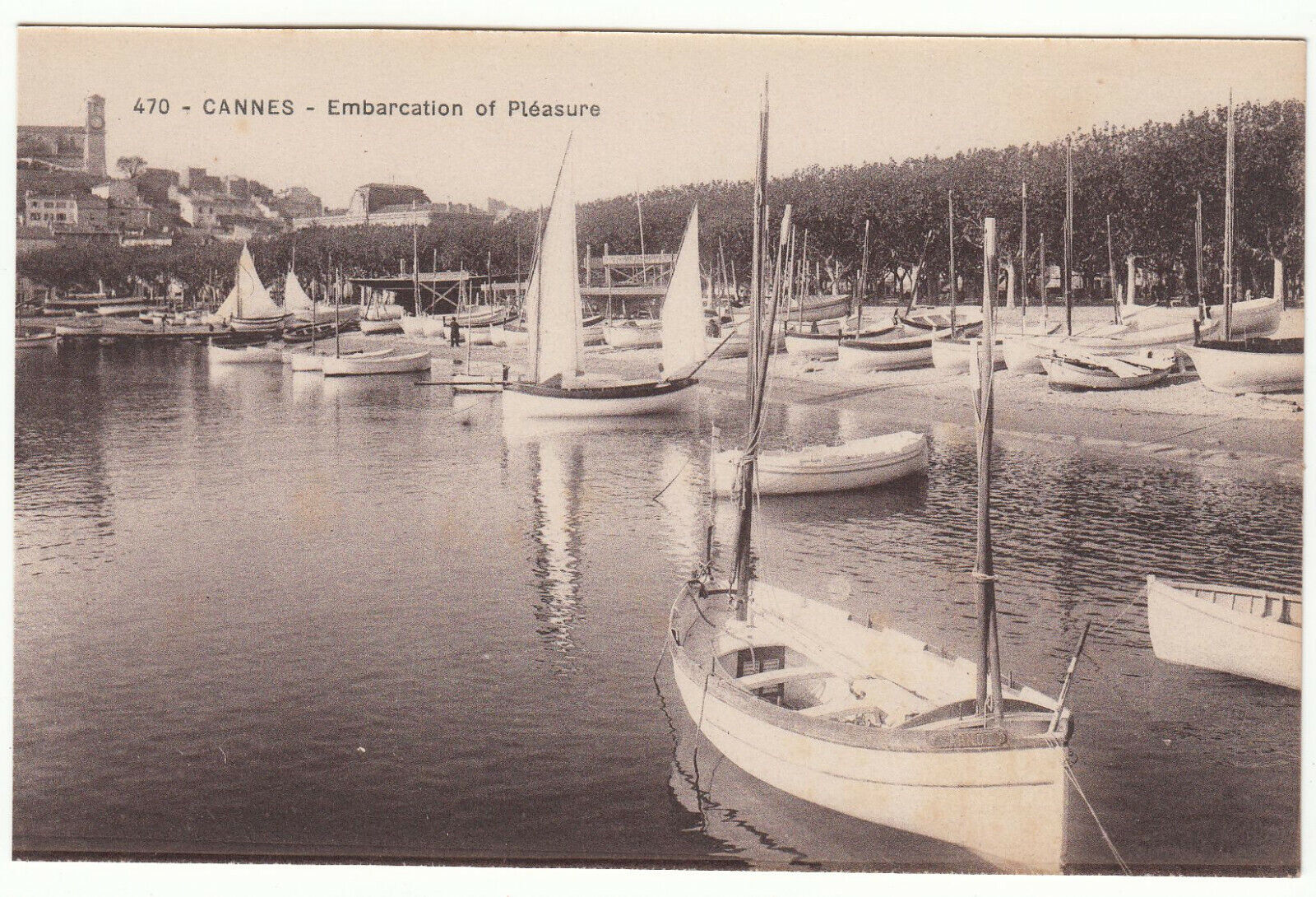 CARTE POSTALE CANNES EMBARCATION OF PLEASURE 123970744011