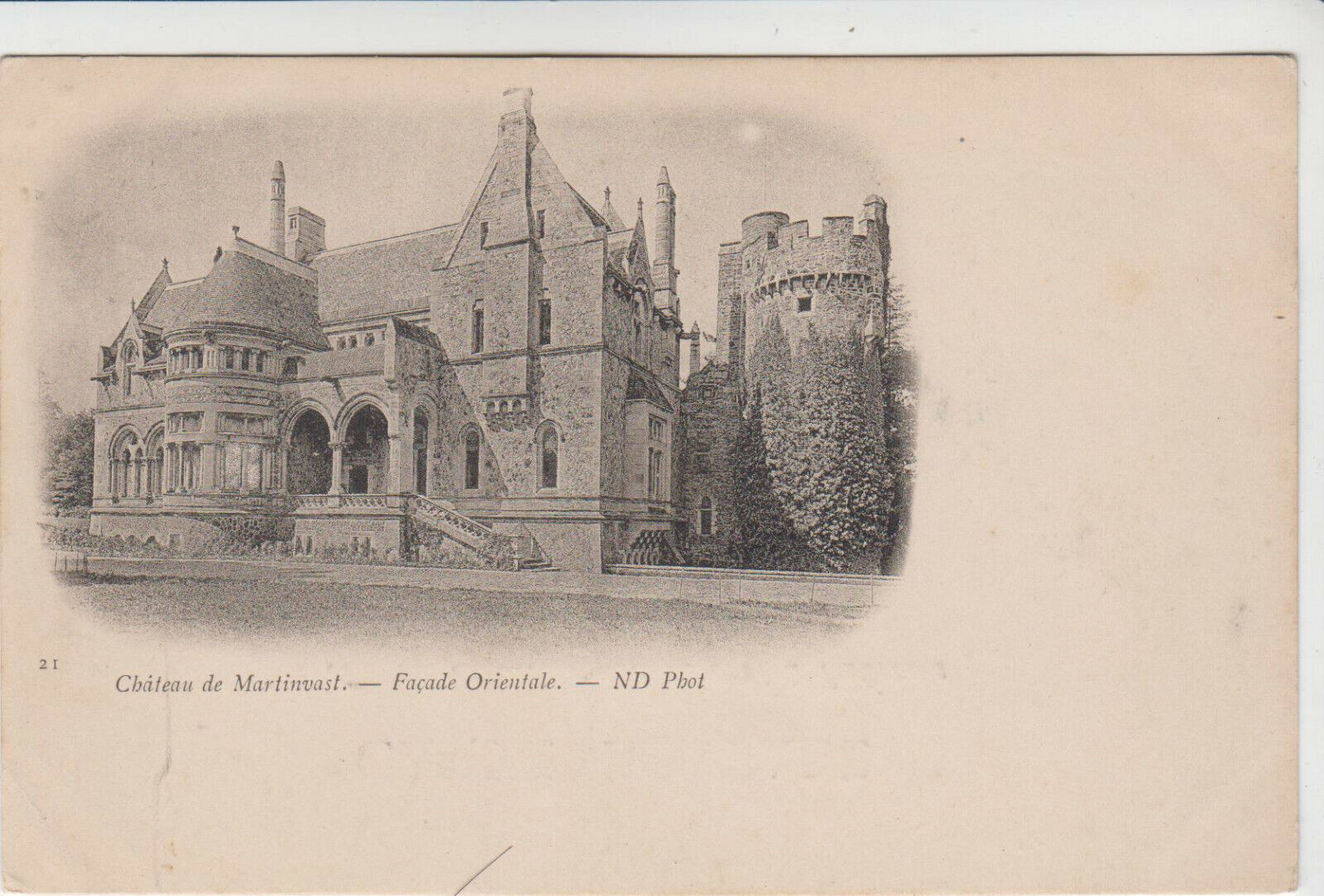 CARTE POSTALE CHATEAU DE MARTINVAST FACADE ORIENTALE 401901792001