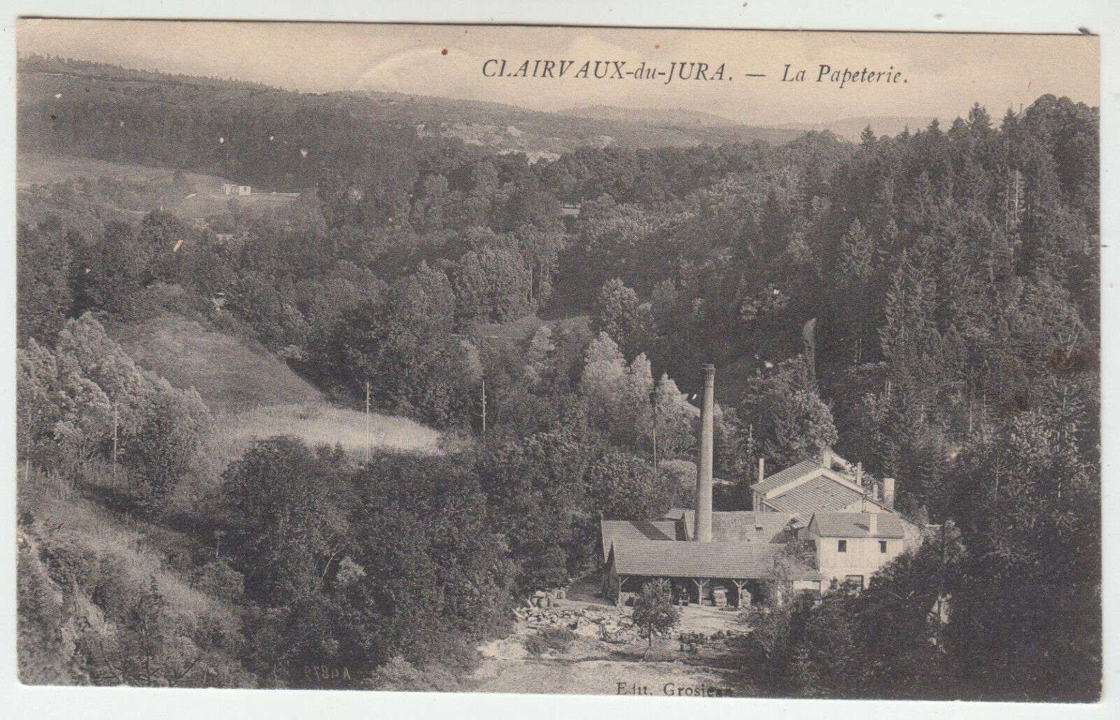 CARTE POSTALE CLAIRVAUX DU JURA LA PAPETERIE 402905771081