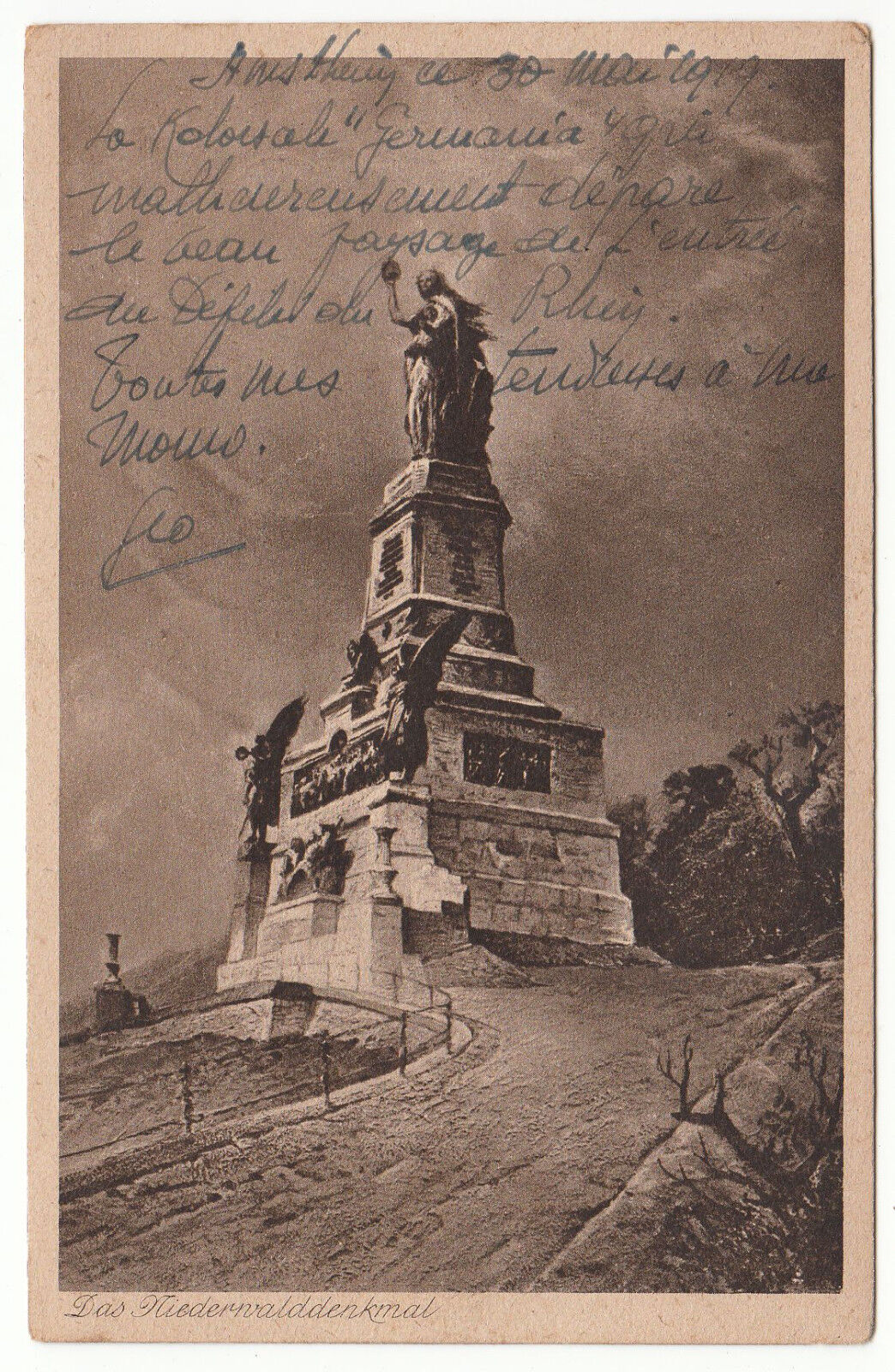 CARTE POSTALE DAS NIEDERWALDDENKMAL 123176646631