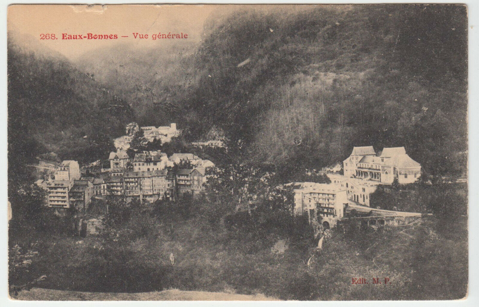 CARTE POSTALE EAUX BONNES VUE GENERALE 124099244741