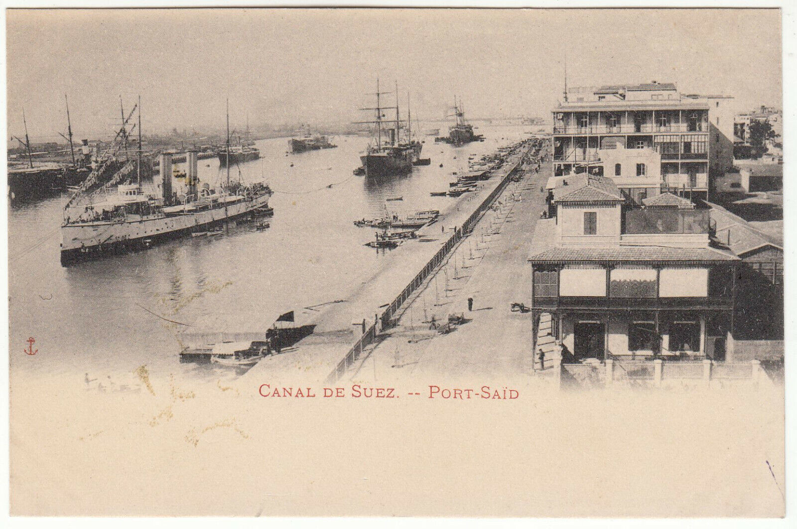 CARTE POSTALE EGYPTE CANAL DE SUEZ PORT SAID 401945860651