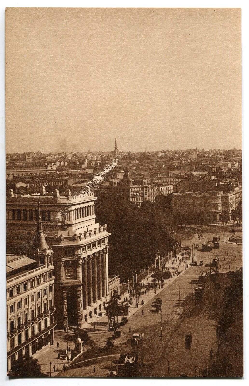 CARTE POSTALE ESPAGNE MADRID CALLE DE ALCALA DESDE NUEVO MINISTERIO 121123582911