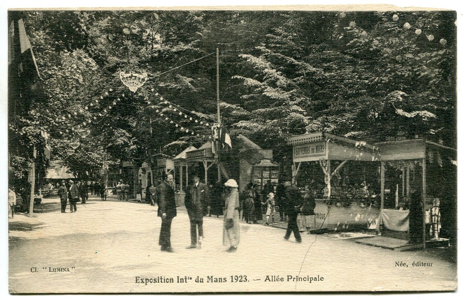 CARTE POSTALE EXPOSITION INTERNATIONAL DU MANS 1923 ALLEE PRINCIPALE 121453070731