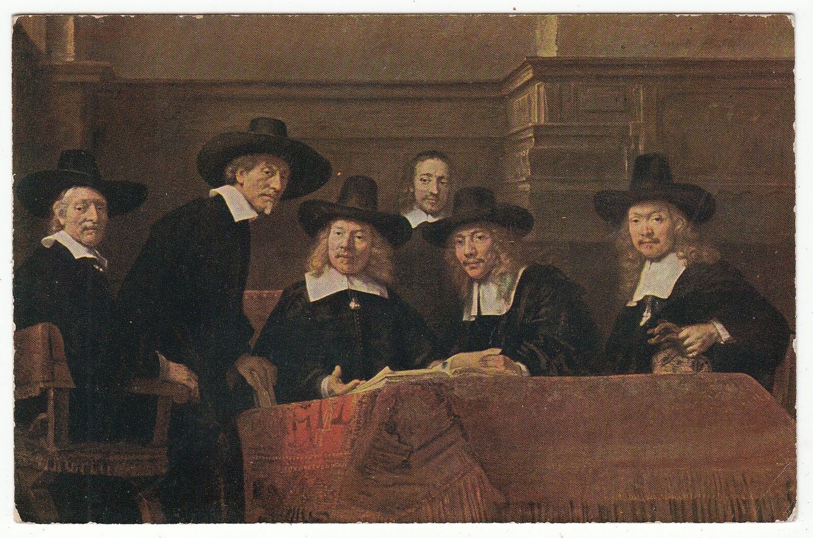 CARTE POSTALE FANTAISIE ALLEMAGNE REMBRANDT VAN RIJN STAALMEESTERS 122154754771