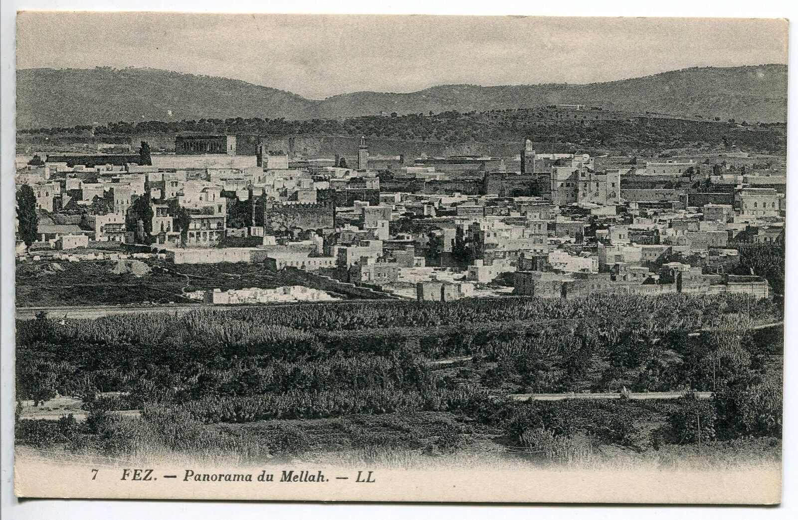 CARTE POSTALE FEZ MAROC PANORAMA DU MELLAH 121481194931