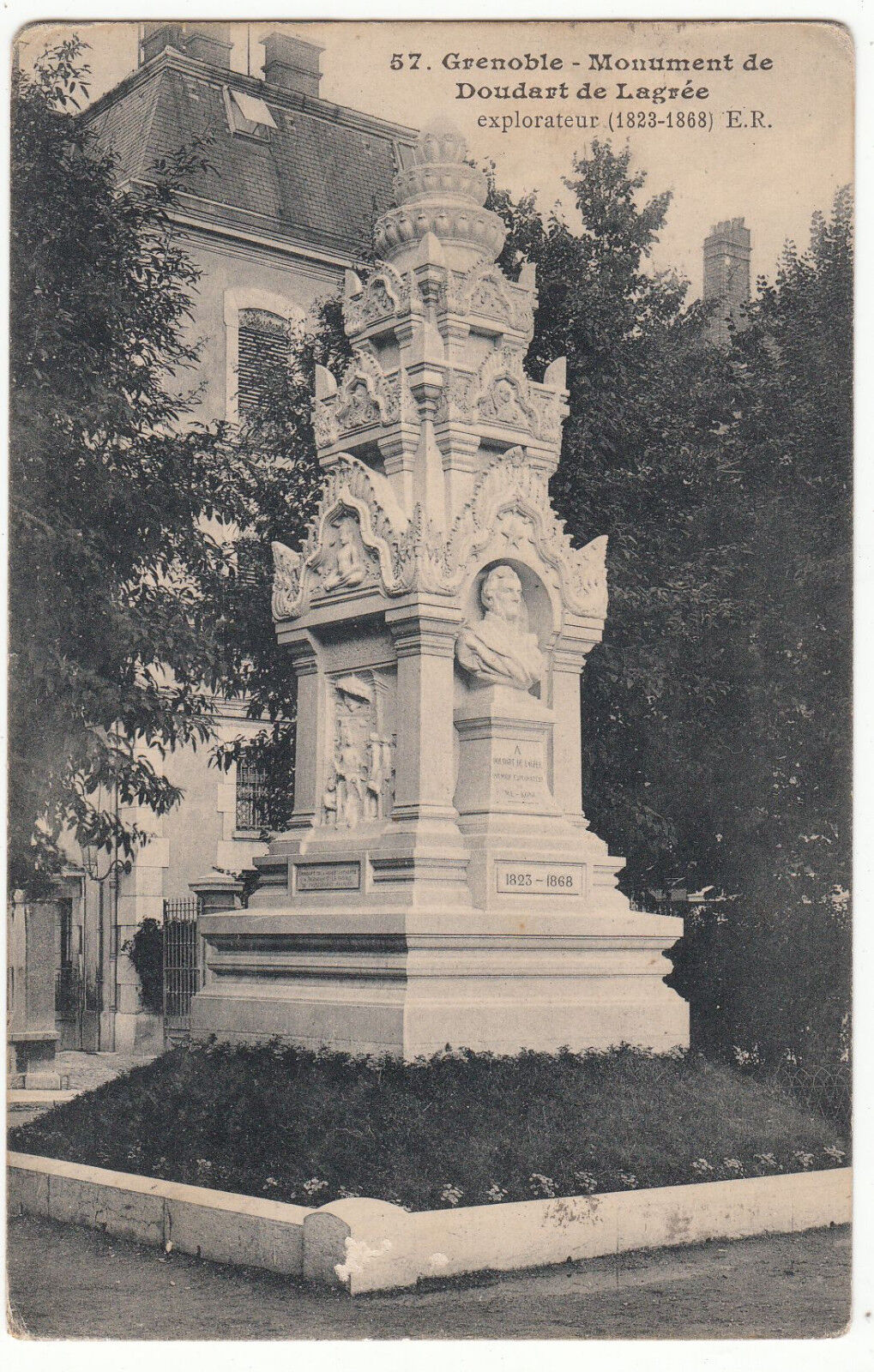 CARTE POSTALE GRENOBLE MONUMENT DE DOUBART DE LAGREE 122214254241