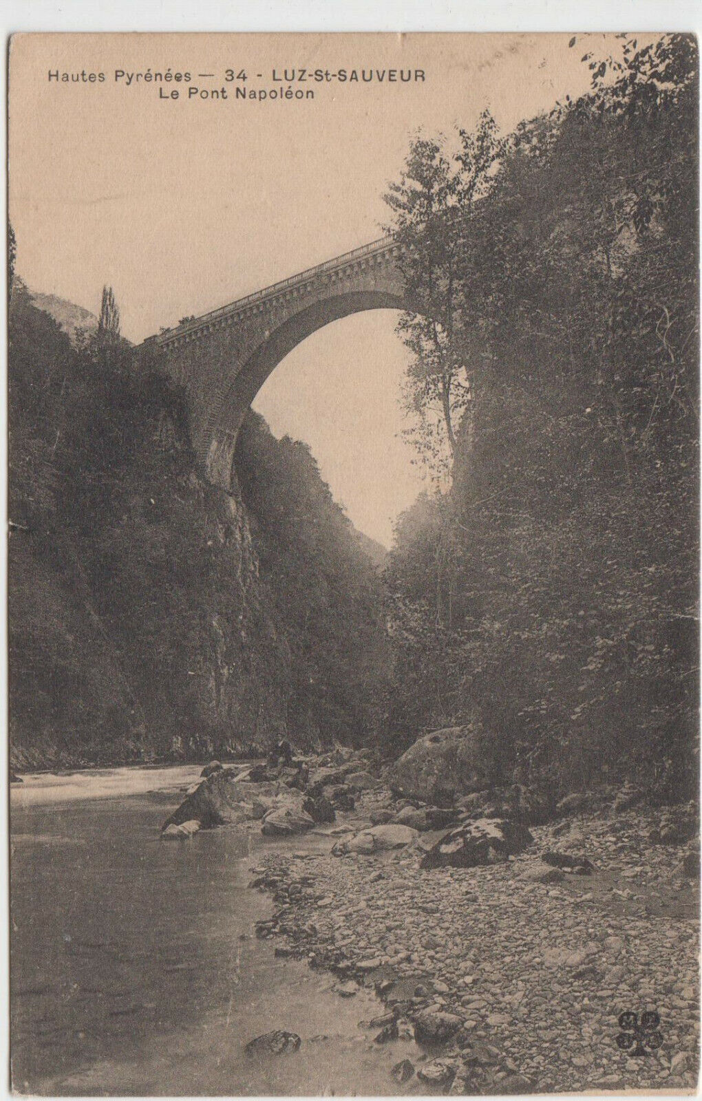 CARTE POSTALE HAUTES PYRENEES LUZ ST SAUVEUR LE PONT NAPOLEON 401908116251