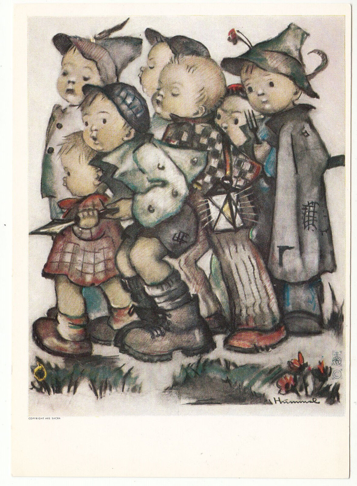 CARTE POSTALE ILLUSTRATEUR HUMMEL 14239 GROUPE D ENFANTS 401499655021