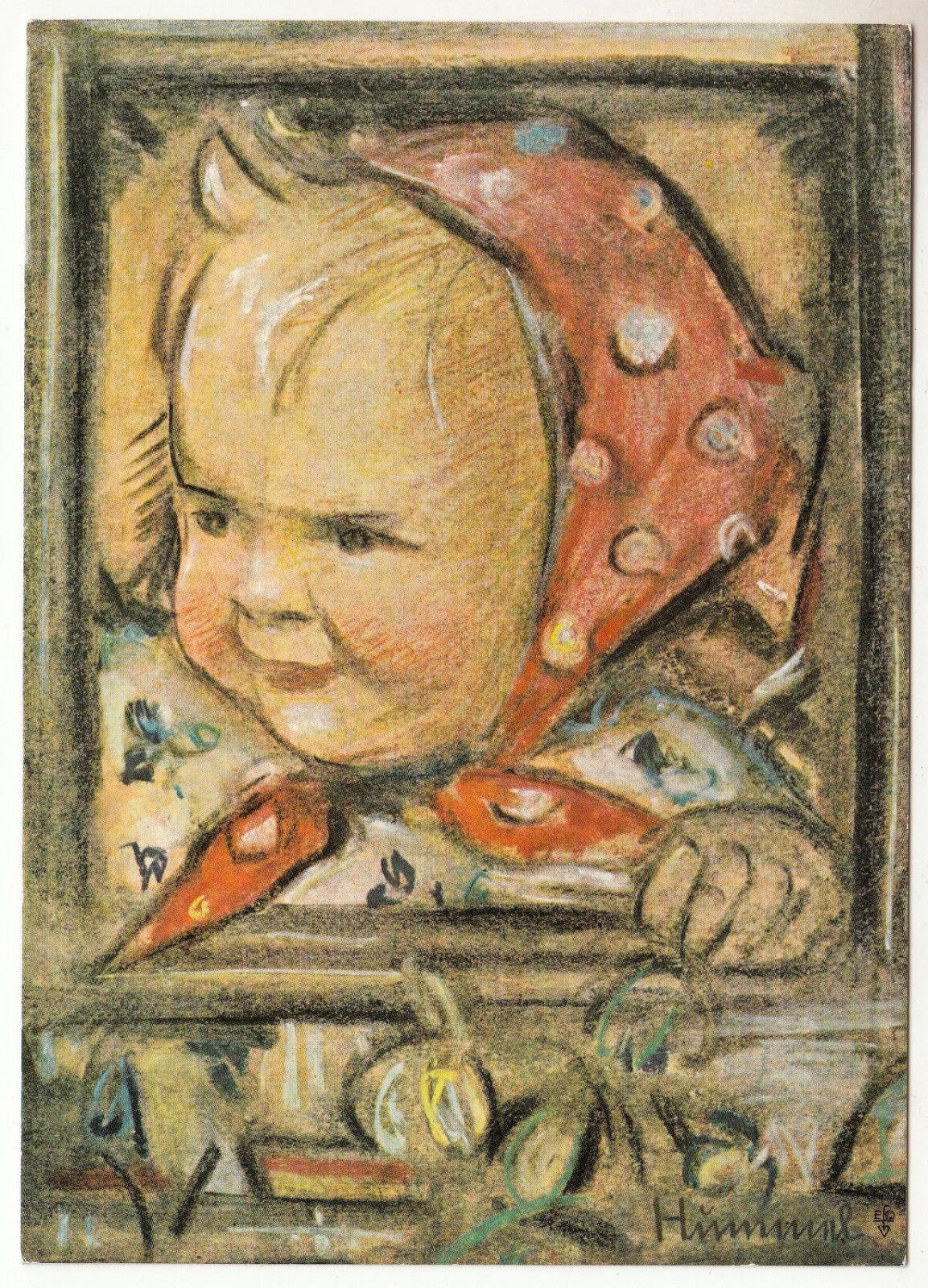 CARTE POSTALE ILLUSTRATEUR HUMMEL BARBEL
