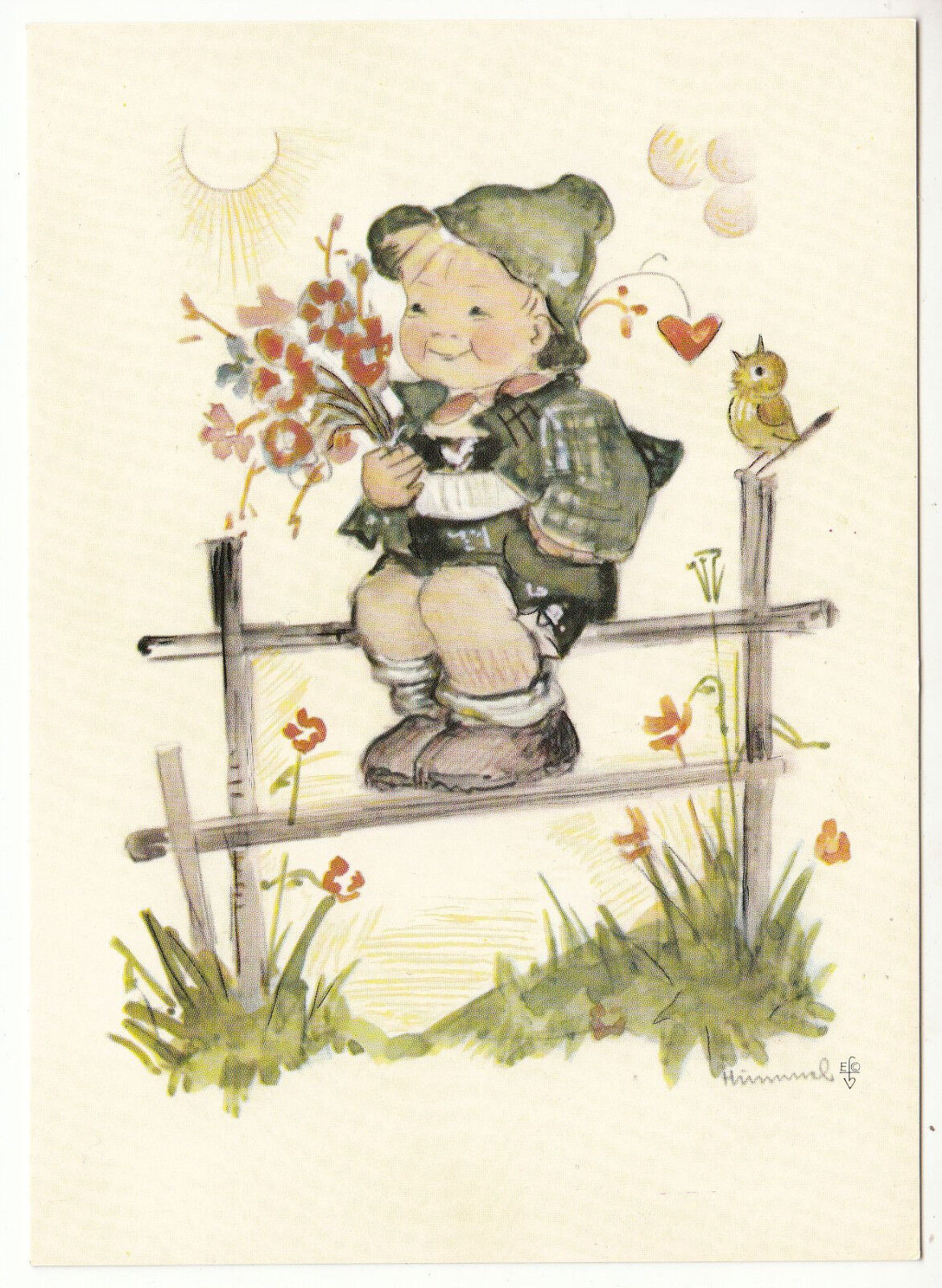 CARTE POSTALE ILLUSTRATEUR HUMMEL N 708 FRIENDLY WORLD OUTLOOK 401484172631