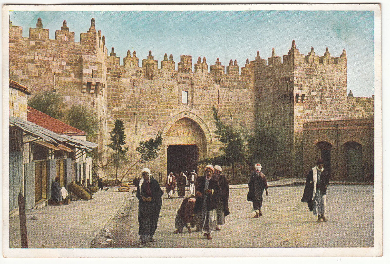 CARTE POSTALE JERUSALEM DAMASCUS GATE FROM OUTSIDE 122405576261