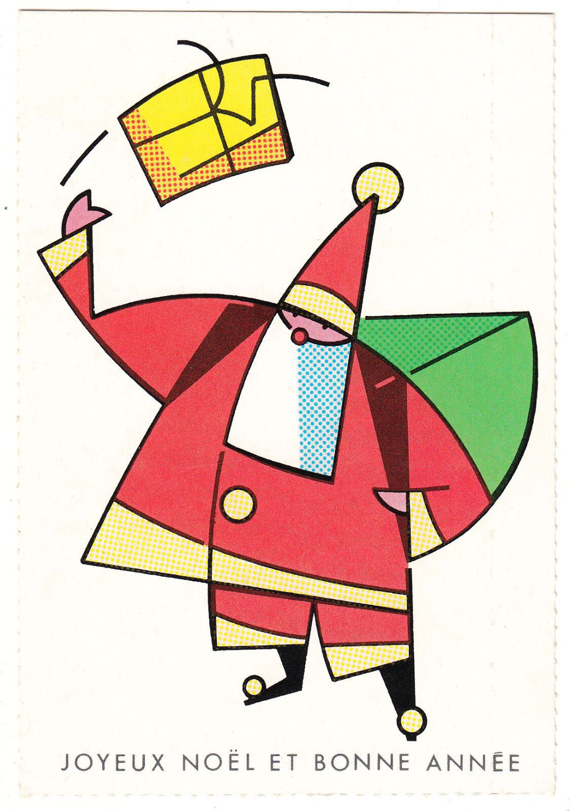 CARTE POSTALE JOYEUX NOEL BONNE ANNEE ILLUSTRATEUR PIERRE BOUILLE 1984 401389592451