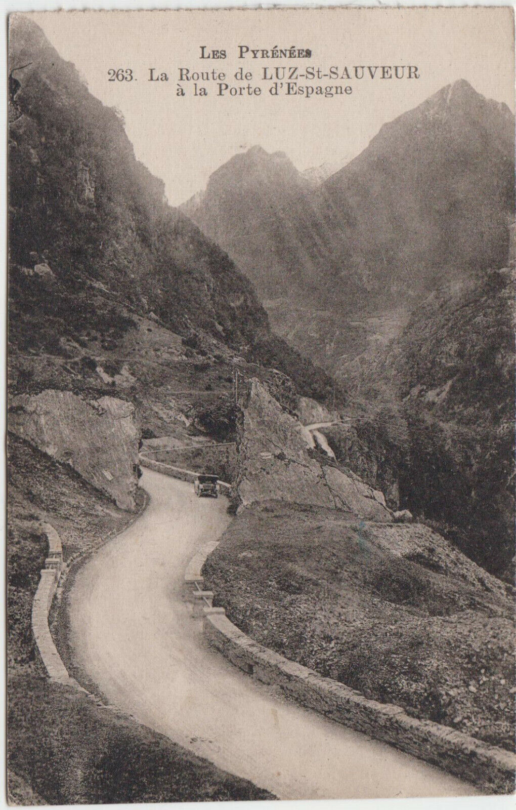 CARTE POSTALE LA ROUTE DE LUZ SAINT SAUVEUR A LA PORTE D ESPAGNE 123935821151