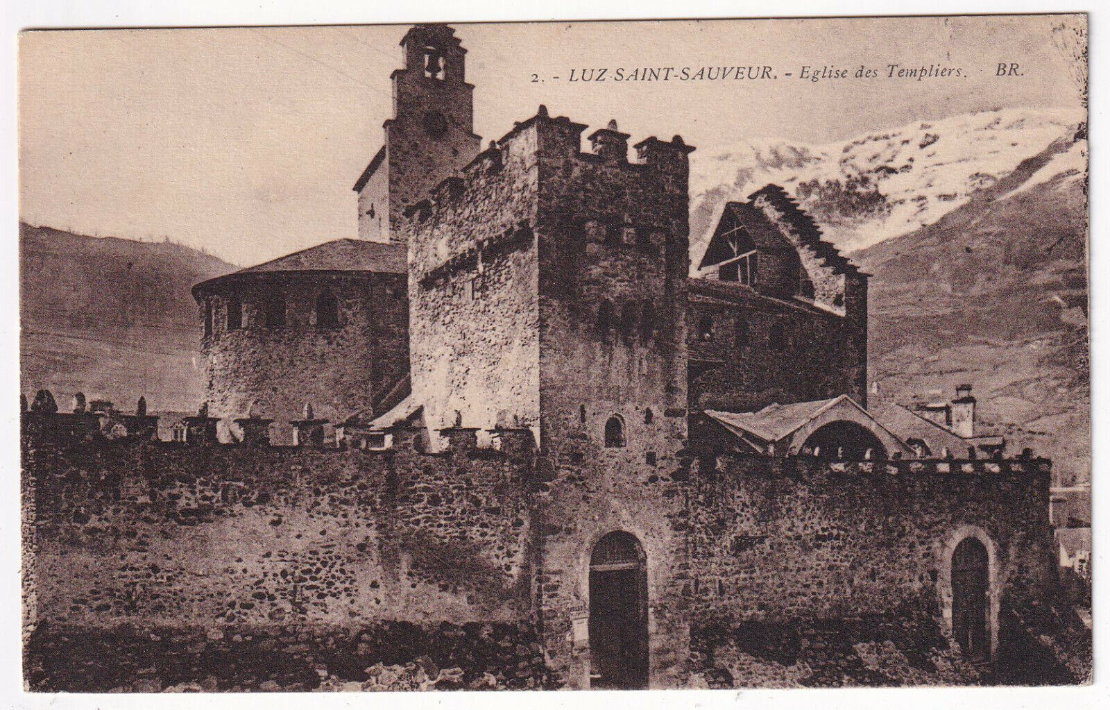 CARTE POSTALE LUZ SAINT SAUVEUR EGLISE DES TEMPLIERS 403494638731