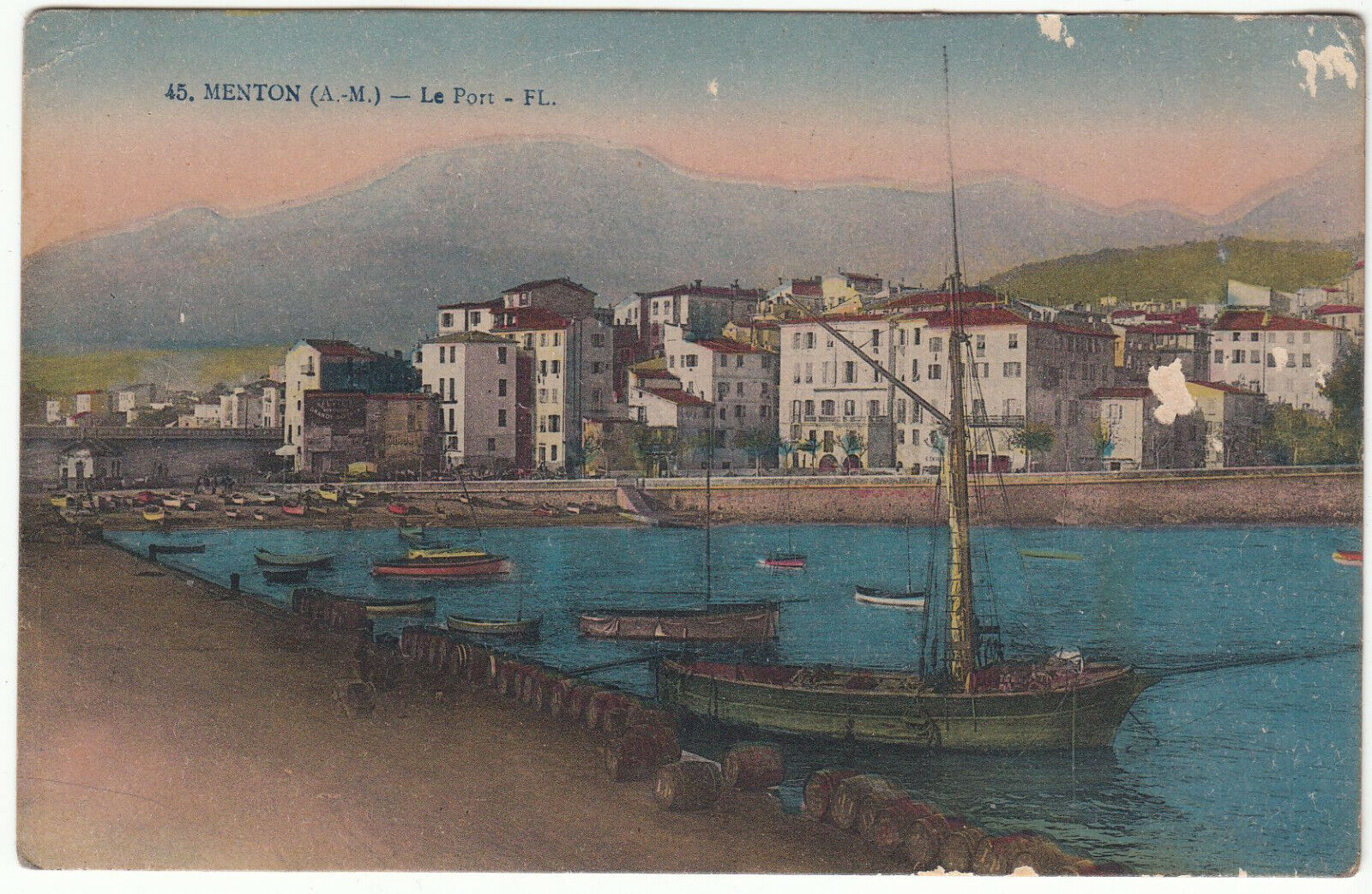 CARTE POSTALE MENTON LE PORT 401953617611