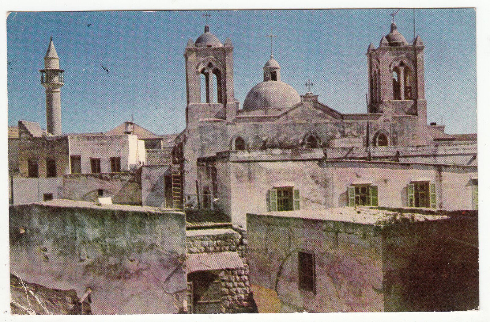 CARTE POSTALE NAZARETH PARTIAL VIEW CATHOLIC CHURCH 122405063401