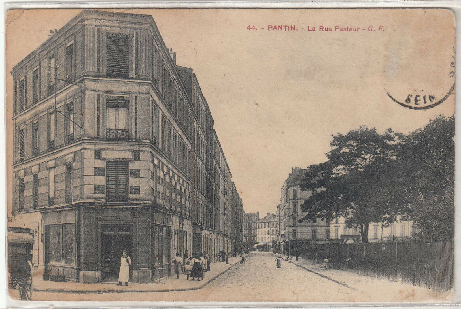 CARTE POSTALE PANTIN LA RUE PASTEUR 123958532341