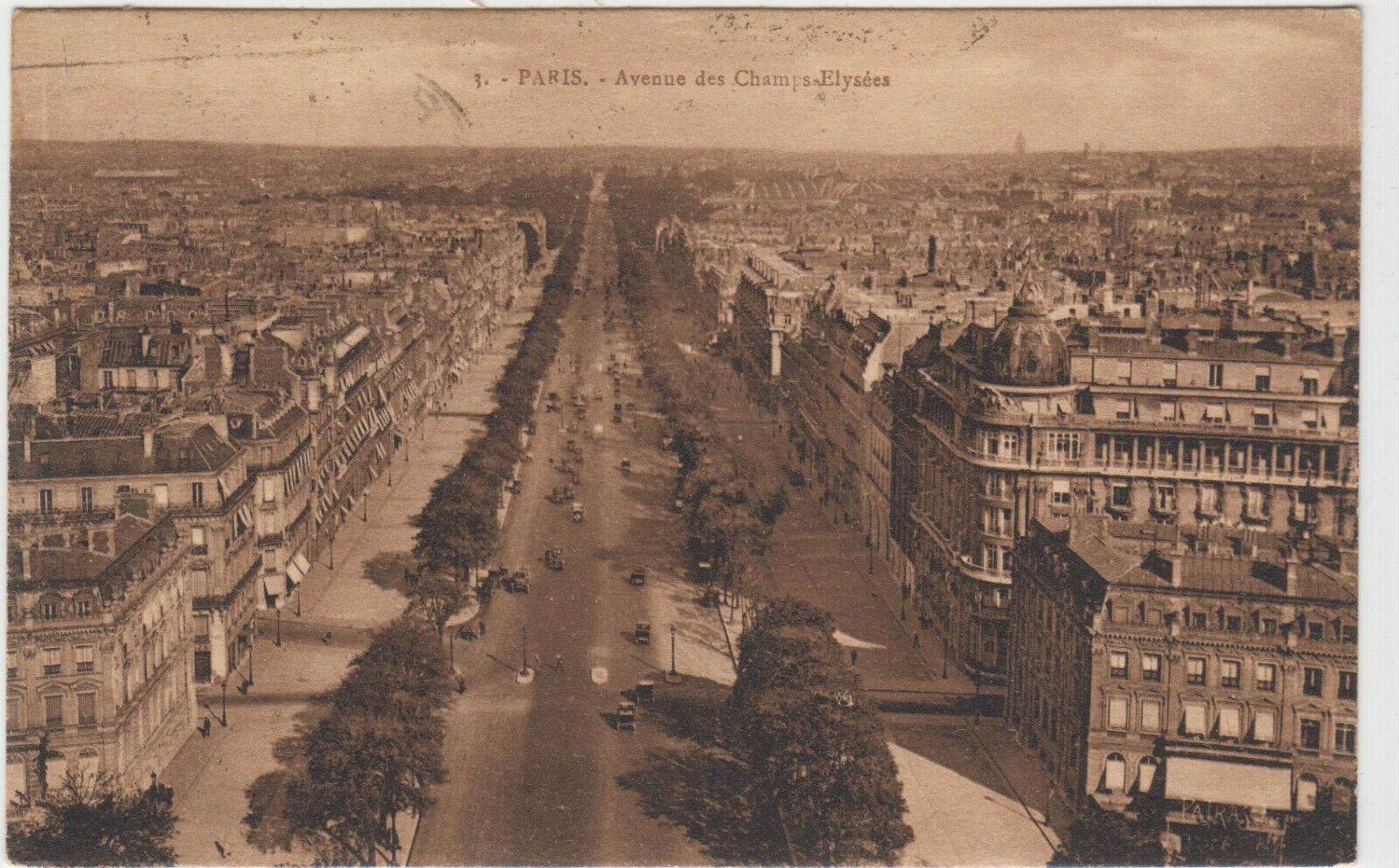 CARTE POSTALE PARIS AVENUE DES CHAMPS ELYSEES 401919792831