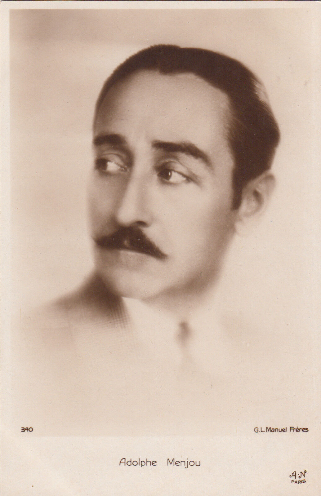 CARTE POSTALE PHOTO PERSONNALITE ADOLPHE MENJOU 121020280061