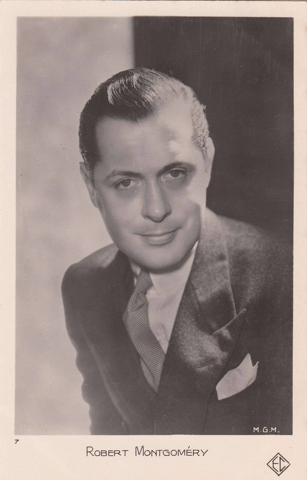 CARTE POSTALE PHOTO PERSONNALITE ROBERT MONTGOMERY 121020279011