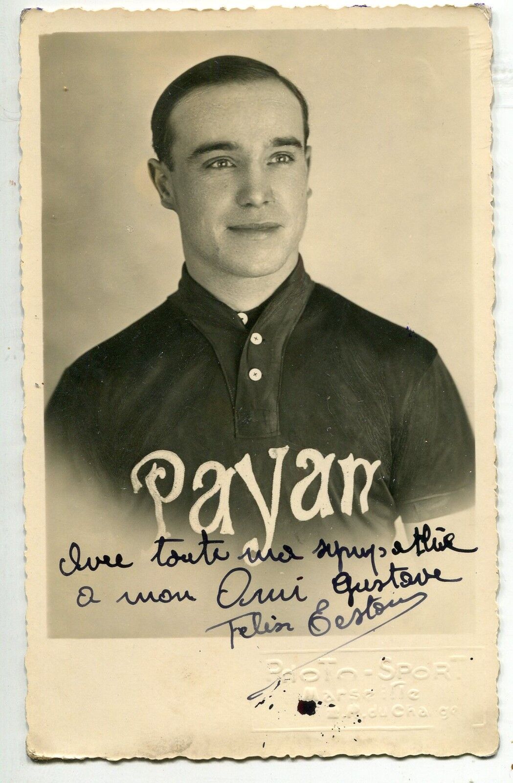 CARTE POSTALE PHOTO VELO CYCLISTE FELIX EESTOU DEDICACE 121547505641