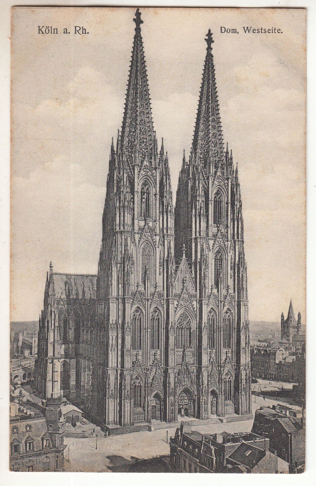 CARTE POSTALE POFTKARTE ALLEMAGNE KOLN A RHEIN DOM WESTSEITE 401622345241