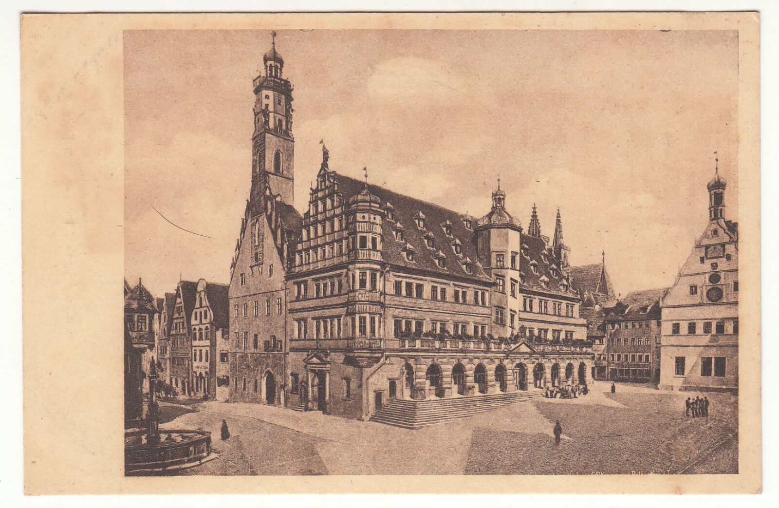 CARTE POSTALE POFTKARTE ALLEMAGNE ROTHENBURG O T RATHAUS 123448058921