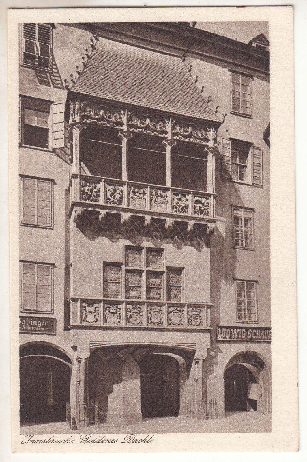 CARTE POSTALE POFTKARTE ALLEMAGNE innsbruck goldenes dachl 401631096201