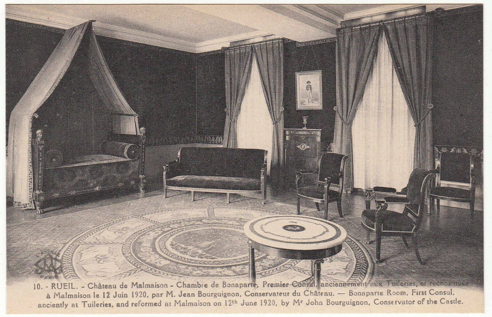 CARTE POSTALE RUEIL CHATEAU DE MALMAISON CHAMBRE DE BONAPARTE 402001288241