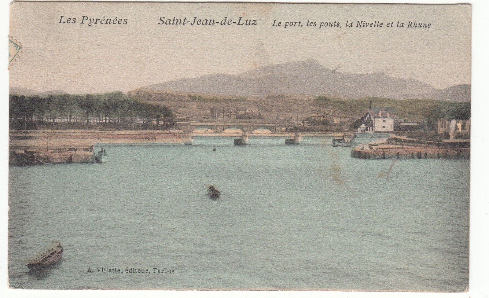 CARTE POSTALE SAINT JEAN DE LUZ LE PORTLES PONTS LA NIVELLE ET LA RHUNE 122358612441