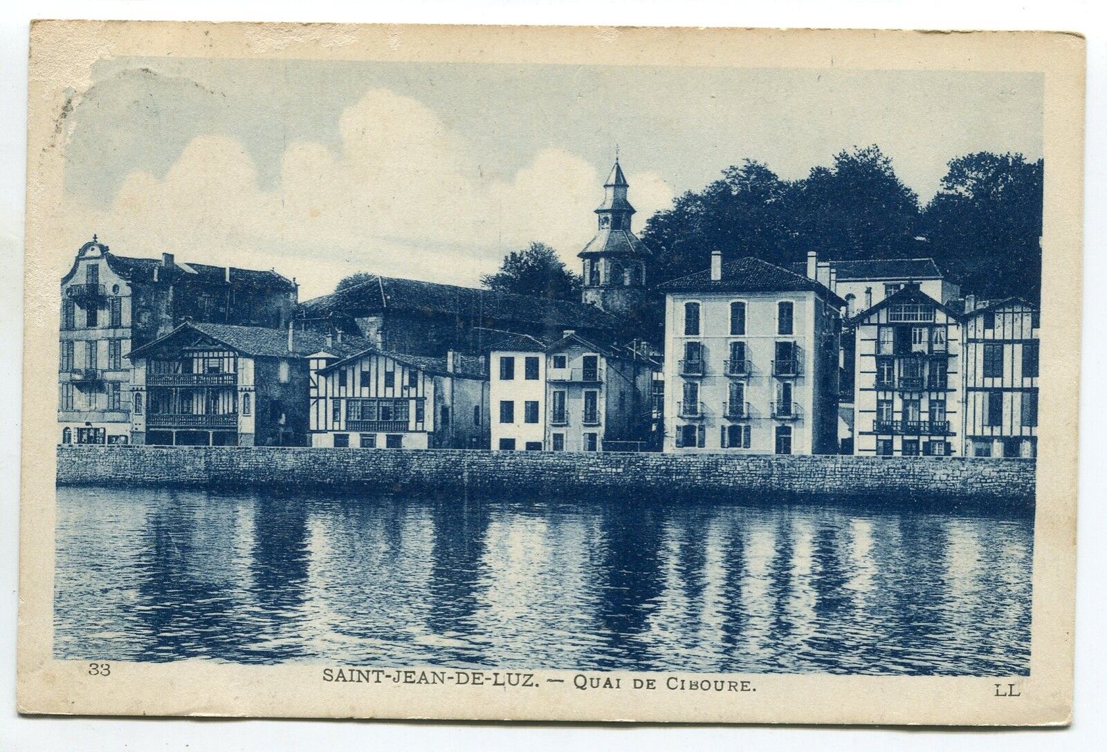 CARTE POSTALE SAINT JEAN DE LUZ QUAI DE CIBOURE 400683286681