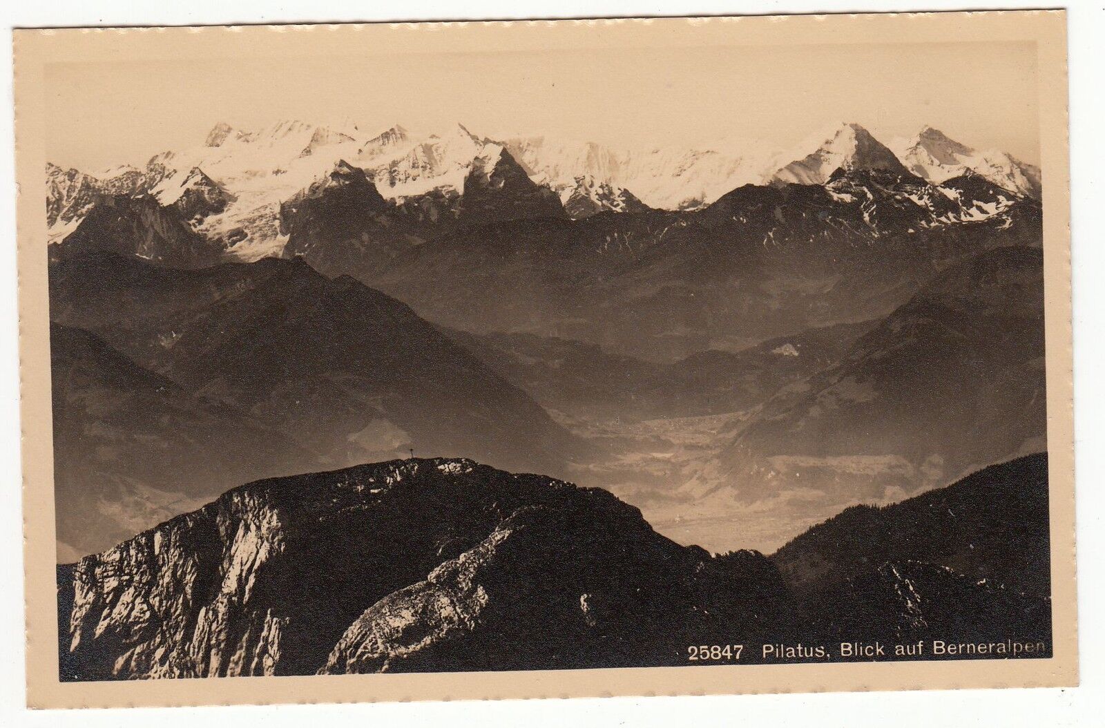 CARTE POSTALE SUISSE PILATUS BLICK AUF BERNERALPEN 401087235991