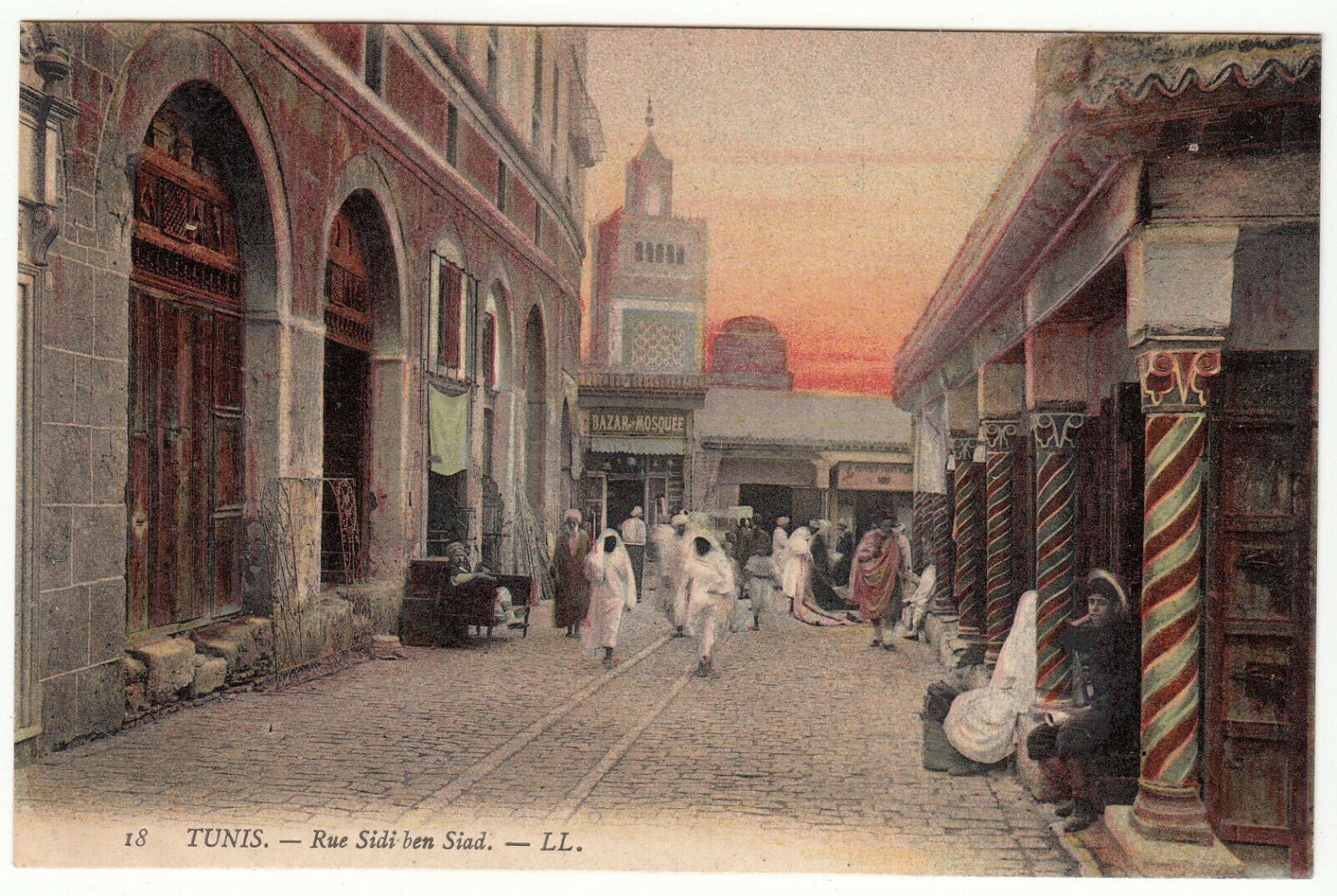 CARTE POSTALE TUNIS RUE SIDI BEN SIAD 401944329121