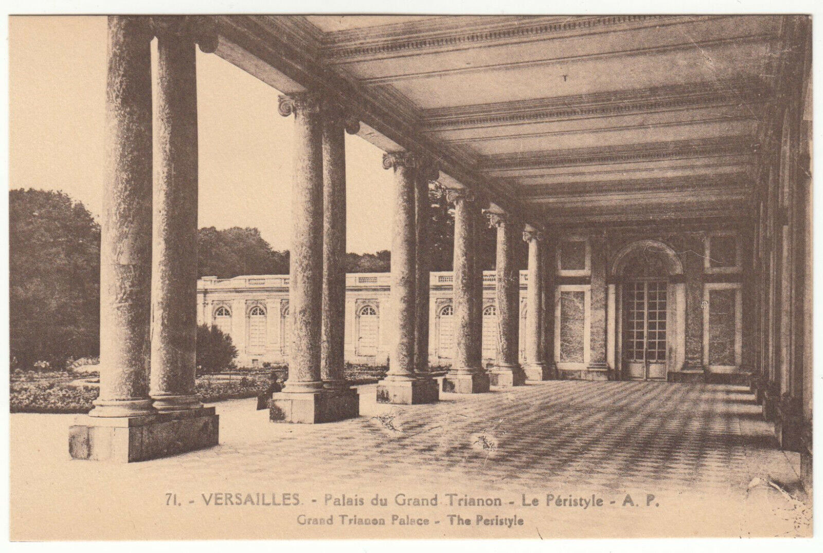 CARTE POSTALE VERSAILLE GRAND TRIANON LE PERISTYLE 402016757061