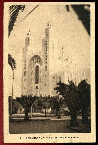 CPA CASABLANCA EGLISE DU SACRE COEUR AFRIQUE 110755457301