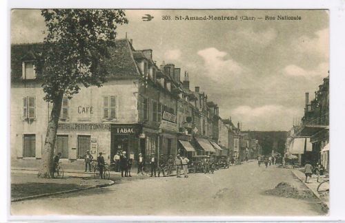 CPA REPRO ST AMAND CHER RUE NATIONALE 110618542311