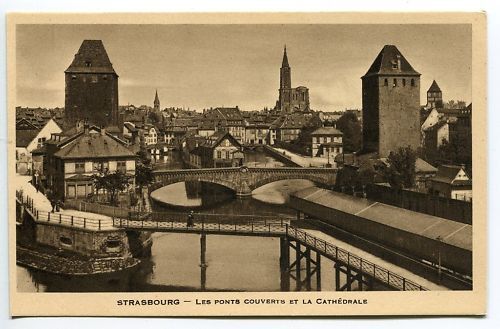 CPA STRASBOURG LES PONTS COUVERTS LA CATHEDRALE 110614111361