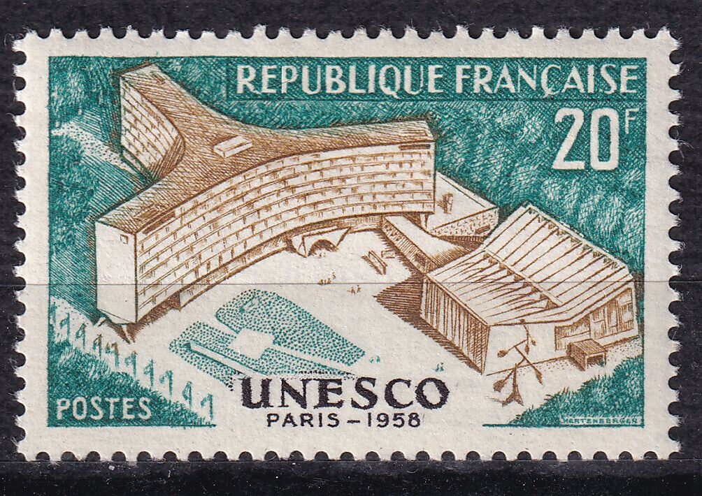 FRANCE TIMBRE NEUF N 1177 PALAIS DE L UNESCO A PARIS 125799477191