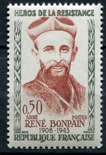 FRANCE TIMBRE NEUF N 1252 ABBE RENEE BONPAIN 120657454231