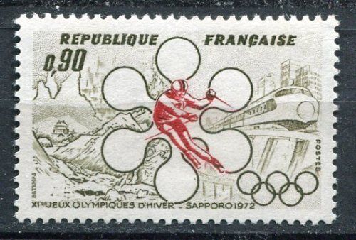 FRANCE TIMBRE NEUF N 1705 JEUX OLYMPIQUES SAPPORO 402628683851