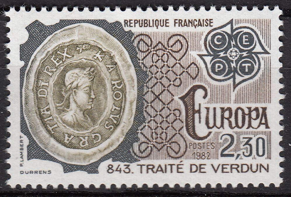 FRANCE TIMBRE NEUF N 2208 TRAITE DE VERDUN DE 843 EUROPA 401033247631