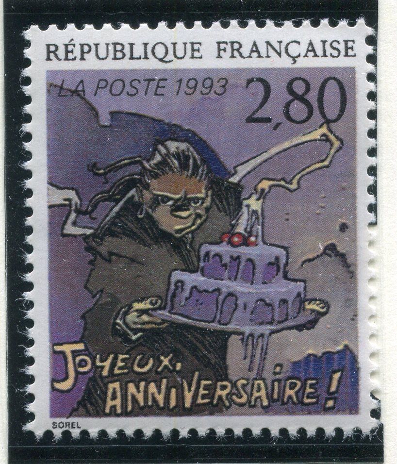 FRANCE TIMBRE NEUF N 2839 LE PLAISIR D ECRIRE JOYEUX ANNIVERSAIRE 121493580361