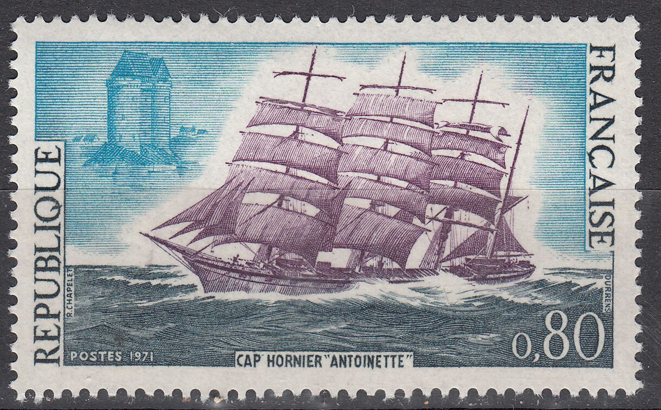 FRANCE TIMBRE NEUF N1674 QUATRE MATS CAP HORMIER ANTOINETTE 401031900011